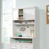 Sauder Craft Pro Series Hutch/Pantry cabinets, W: 31.85" x D: 12.44" x H: 36.06 ", White Sauder