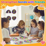 32 Sets Fall Crafts Suncatchers Kit for Kids DIY Rainbow Window Stained Glass Effect Paper Summer Fall Home School Classroom Decoration Back to School Art Craft Creative Activity Project Party Favors Lonfliness