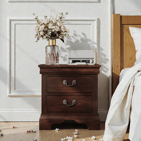 Nightstand With 2 Drawers HouseOfZazla