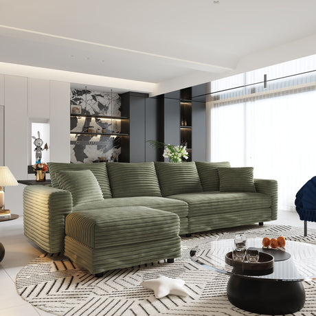 Modern Comfy Upholstered Sofa Cloud Couch & Deep Seat Couches HouseOfZazla