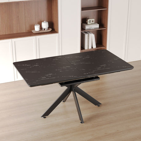 Modern Mid-Century Dining Table Set With Extendable Design HouseOfZazla