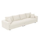 4 Seat Modern Comfy Upholstered Sofa Cloud Couch HouseOfZazla