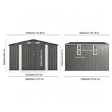 Outdoor Storage Shed With Lockable Doors
