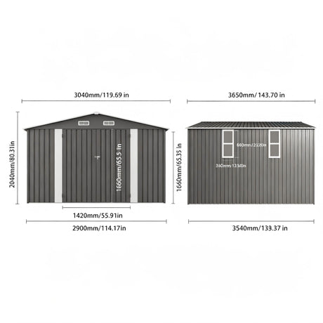 Outdoor Storage Shed With Lockable Doors HouseOfZazla