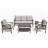 Patio Furniture Set with Coffee Table and Cushions for Backyard