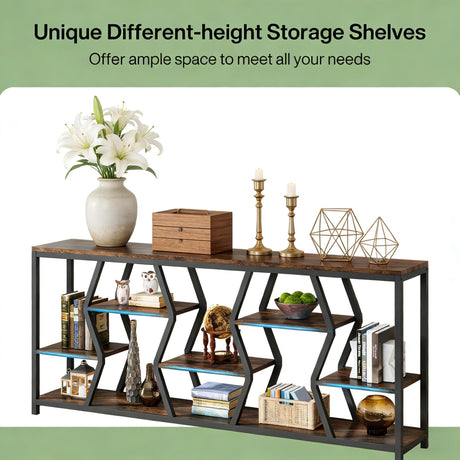 Durable Sofa Console Table with Generous Storage HouseOfZazla