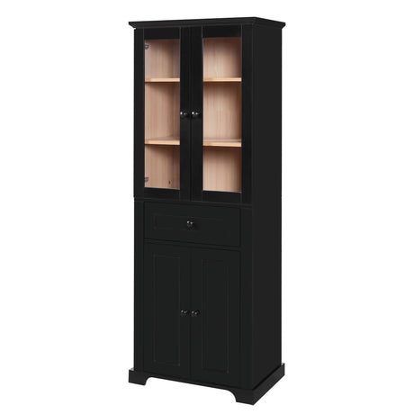 Bathroom Storage Cabinet, Adjustable Shelves & Drawer, Freestanding Tower HouseOfZazla