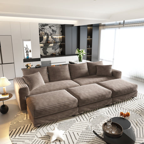 Modern Comfy Upholstered Sofa Cloud Couch & Deep Seat Couches HouseOfZazla