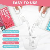 (84OZ Clear Epoxy Resin Set - Upgraded High Gloss Epoxy Resin and Hardener, Minimal Bubbles, UV Resistant, Self-Leveling, 2 Part Casting Resin Kit WoodArtSupply