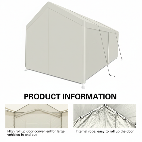 Carport, 12×20 Heavy Duty Portable Carport Garage Tent for Outdoor Storage Shelter HouseOfZazla