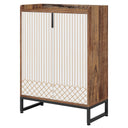 5 Tier Shoe Cabinet With Doors, Compact Entryway Storage Organizer HouseOfZazla