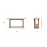 Turnkey - Trestle Console Table - Antique Brown