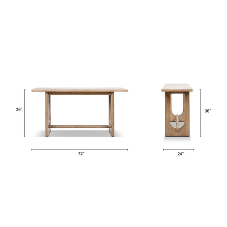 Turnkey - Trestle Console Table - Antique Brown HouseOfZazla
