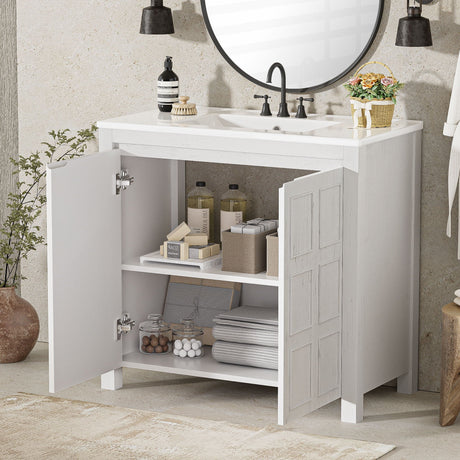 Bathroom Vanity Organizer With Sink, Combo Cabinet Set, Bathroom Storage Cabinet HouseOfZazla