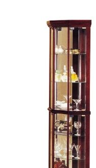 Huxley - Curio Cabinet (Corner) - Cherry HouseOfZazla