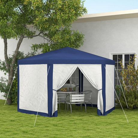 Outsunny 13' x 11' Outdoor Party Tent with Protective Mesh Sidewalls HouseOfZazla