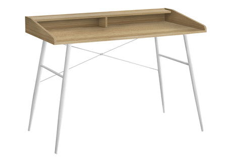 Computer Desk for Home Office, Laptop, Storage Shelves - Natural HouseOfZazla
