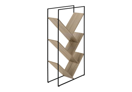 3-Tier Contemporary Bookshelf with Reclaimed Wood Finish HouseOfZazla
