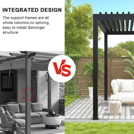 Louver Pergola Aluminium Frame & Louvers HouseOfZazla