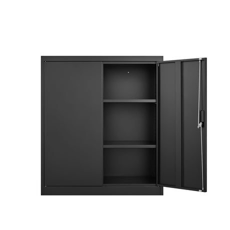 Metal Storage Cabinet With Locking Doors And Adjustable Shelf, Folding Filing Storage Cabinet, Folding Storage Locker Cabinet For Home Office, School, Garage HouseOfZazla