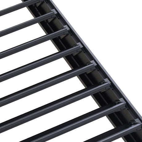 Byron Black Outdoor Pergola Aluminum with Adjustable Louvered Roof HouseOfZazla