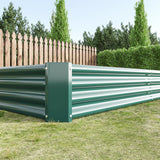 Raised Garden Bed Kit - Metal Raised Bed Garden 7.6x3.7x0.98ft