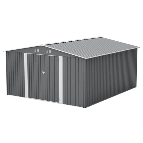12×14 ft Outdoor Metal Storage Shed HouseOfZazla