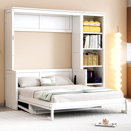 Sturdy Murphy Bed With Desk And Bookshelf HouseOfZazla