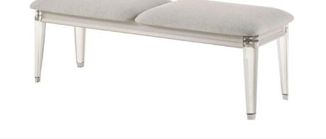 Laveda Boucle Bench - Light Gray / White HouseOfZazla