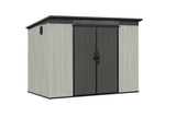 6x11FT Outdoor Resin Storage Shed with Transparent Windows & Louvered Vents