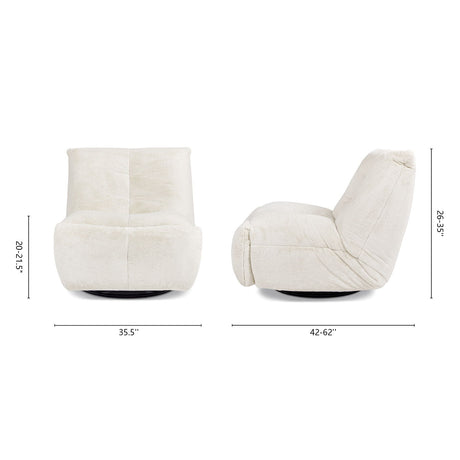 Rearden - Swivel Glider Manual Recliner Gaming Lounge Chair HouseOfZazla