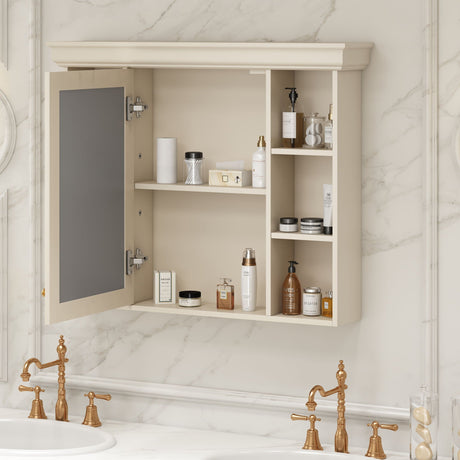 Wall Mounted Bathroom Storage Cabinet With Mirror Door HouseOfZazla