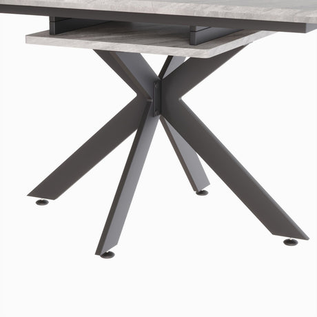 Modern Extendable Dining Table Set With Soft Padded Armless Chairs HouseOfZazla