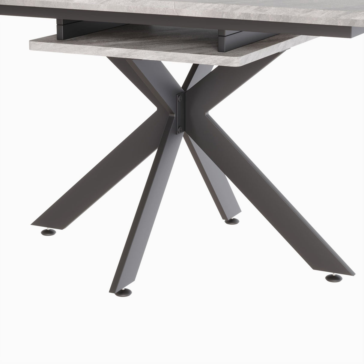 Modern Mid-Century Dining Table Set With Extendable Design