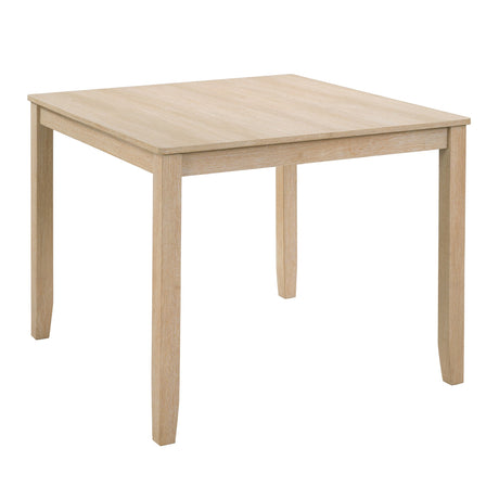 Modern 5-Piece Wooden Dining Table Set for 4 People in Light Oak HouseOfZazla