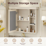 Wall Mounted Bathroom Storage Cabinet With Mirror Door