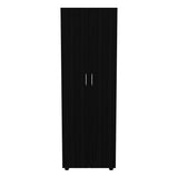 Armoire Organiser, Two Shelves, Rod, Double Door Cabinet Armoire