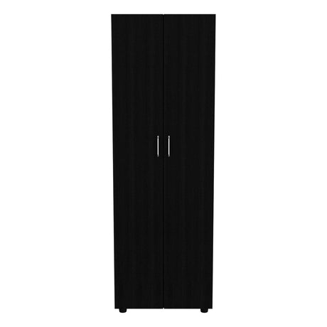 Armoire Organiser, Two Shelves, Rod, Double Door Cabinet Armoire HouseOfZazla