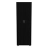 Armoire Organiser, Two Shelves, Rod, Double Door Cabinet Armoire HouseOfZazla