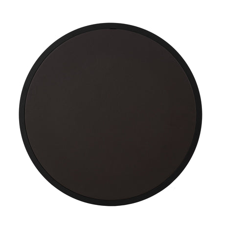 Modern Faux Leather Nesting Round Coffee Table Set - Dark Brown HouseOfZazla