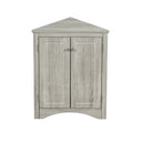 Triangle Bathroom Storage Cabinet With Adjustable Shelves, Freestanding Floor Cabinet For Home Kitchen HouseOfZazla