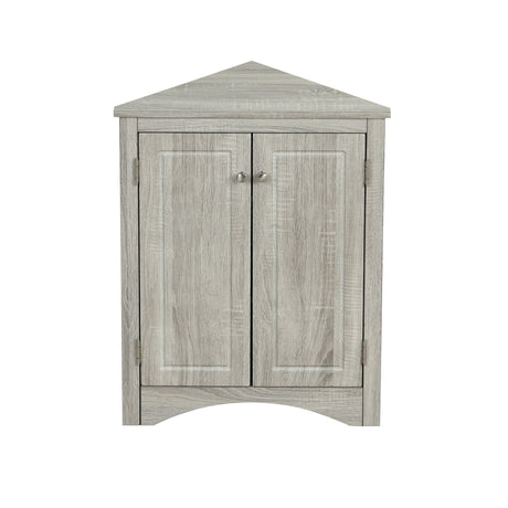Triangle Bathroom Storage Cabinet With Adjustable Shelves, Freestanding Floor Cabinet For Home Kitchen HouseOfZazla