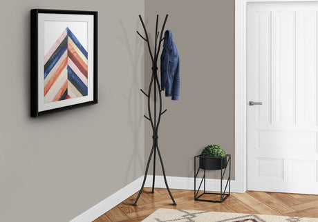 Freestanding Coat Rack Hall Tree with 11 Hooks HouseOfZazla