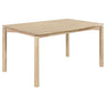 Svenstra - Rectangular Dining Table Set With Armless Side Chairs, Wood, Natural Walnut, 59 X 35.5 X 30 Inches HouseOfZazla