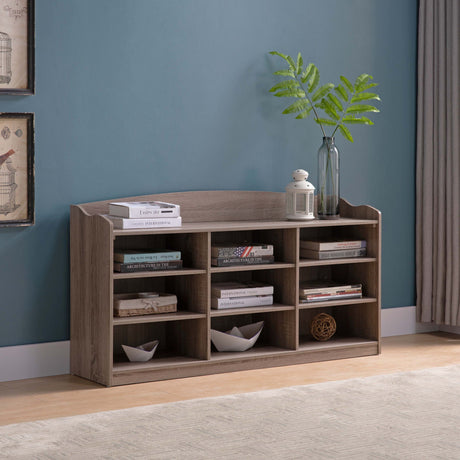Entryway Shoe Storage Bench, Nine Storage Shelves, Entryway Organizer HouseOfZazla