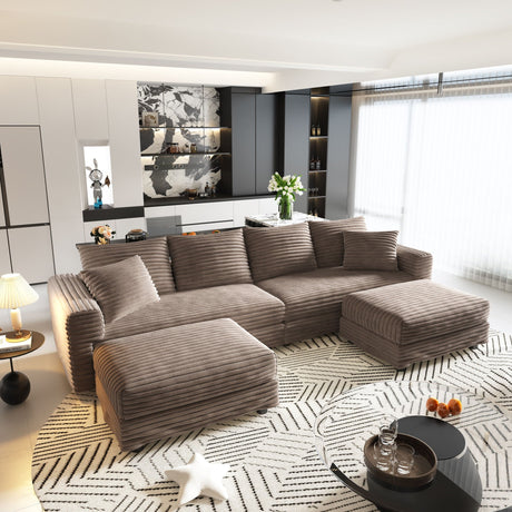 Modern Comfy Upholstered Sofa Cloud Couch & Deep Seat Couches HouseOfZazla