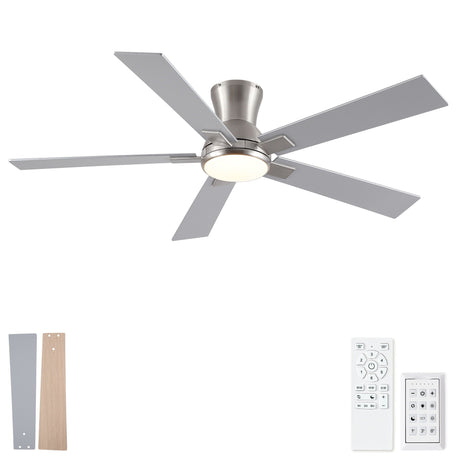 Reversible Quiet Motor Ceiling Fan Light With ABS Blades HouseOfZazla