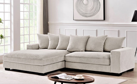 Luxe - Oversized 2 Piece Sectional Couches For Living Room, L Shaped Sofa With Chaise HouseOfZazla