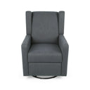 Landau Contemporary Fabric Upholstered Swivel Recliner HouseOfZazla