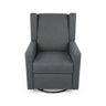 Landau Contemporary Fabric Upholstered Swivel Recliner HouseOfZazla